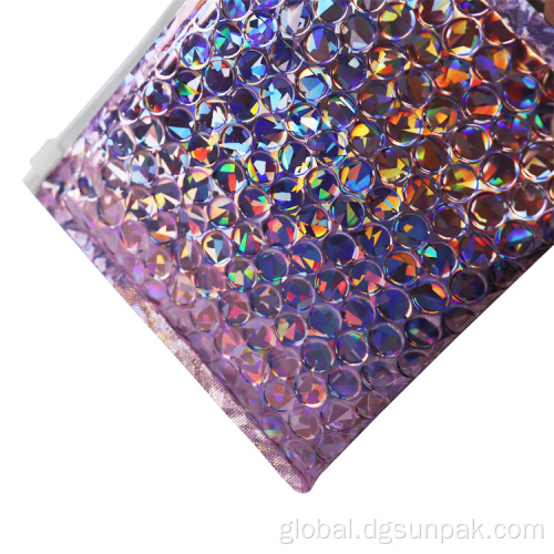 ziplock shiny bubble envelope mailers holographic bags